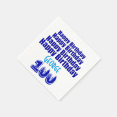 Serviette En Papier 100e fête d'anniversaire Papier personnalisé servi (Coin)