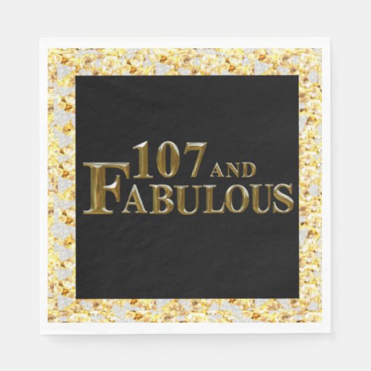 Serviette En Papier 107e anniversaire (Devant)