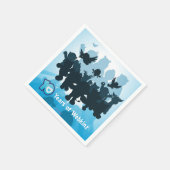 Serviette En Papier 10 ans de Webkinz Silhouette (Coin)