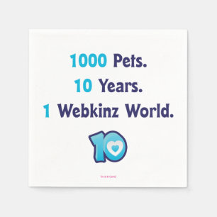 Serviette En Papier 10 ans de Webkinz Statistiques