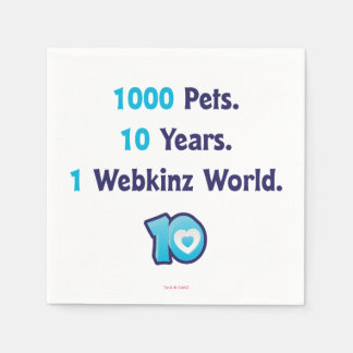 Serviette En Papier 10 ans de Webkinz Statistiques