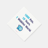Serviette En Papier 10 ans de Webkinz Statistiques (Coin)