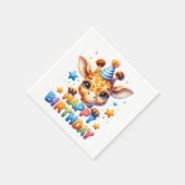 Serviette En Papier #10 Joyeux Anniversaire (Coin)