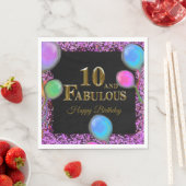 Serviette En Papier 10e anniversaire (En situation)
