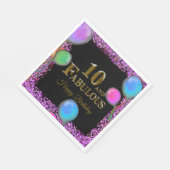 Serviette En Papier 10e anniversaire (Coin)
