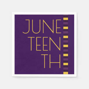 Serviette En Papier 10e anniversaire jaune violet Napkins