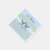 Serviette En Papier 10e anniversaire Tin Hearts (Coin)