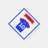 Serviette En Papier 10ème anniversaire garçons et filles ajouter le no (Coin)