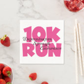 Serviette En Papier 10K Run Sport Rose (En situation)