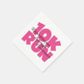 Serviette En Papier 10K Run Sport Rose (Coin)