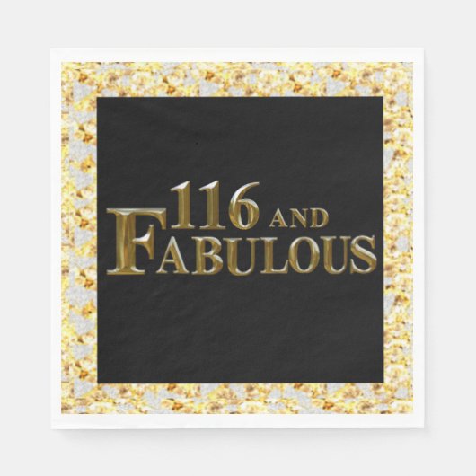 Serviette En Papier 116 Anniversaire (Devant)