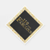 Serviette En Papier 119 Anniversaire (Coin)