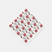 Serviette En Papier 12 Jours de Noël 3 poules françaises (Coin)