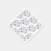 Serviette En Papier 12 Jours de Noël 7 Swans A-Natation (Coin)