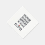 Serviette En Papier 12 Jours de Noël | Red (Coin)