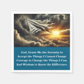 Serviette En Papier 12 Step Surrender Flag | Custom AA Prayer (Devant)