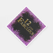 Serviette En Papier 12e anniversaire (Coin)
