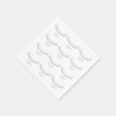 Serviette En Papier 12e anniversaire mariage de soie conception de bun (Coin)