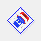 Serviette En Papier 12e anniversaire nom personnalisé (Coin)