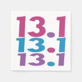 Serviette En Papier 13.1 Marathonien - Moitié-marathon Moteur (Devant)