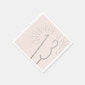 Serviette En Papier 13e anniversaire Sparkler serviettes (Coin)