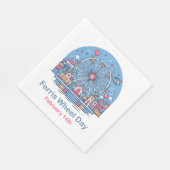Serviette En Papier 14 février Journée de la grande roue (Coin)