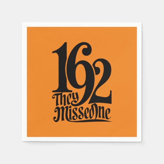 Serviette En Papier 1692 Ils Ont Manqué Une Sorcière Halloween Saison  (Devant)