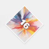 Serviette En Papier 16e anniversaire Paint Blast Napkins (Coin)