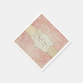Serviette En Papier 16e fête d'anniversaire Dentelle Régence française (Coin)