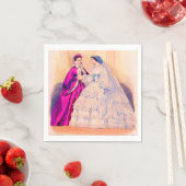 Serviette En Papier 1861 Plate-forme mariage (En situation)