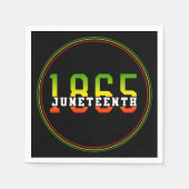 Serviette En Papier 1865, 1865, fête de la liberté noire (Devant)