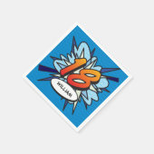 Serviette En Papier 18 Anniversaire Fun Retro Comic Book (Coin)