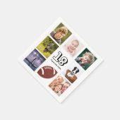 Serviette En Papier 18e anniversaire fête photo collage garçon (Coin)