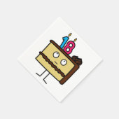 Serviette En Papier 18e anniversaire gâteau aux bougies (Coin)