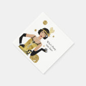 Serviette En Papier 1920 flapper girl  gatsby , Art Deco Napkins (Coin)