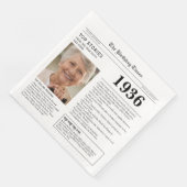 Serviette En Papier 1936 Newspaper Birthday Paper Napkin (Coin)