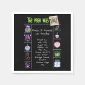 Serviette En Papier 1941 Année de naissance serviettes trivia (Devant)