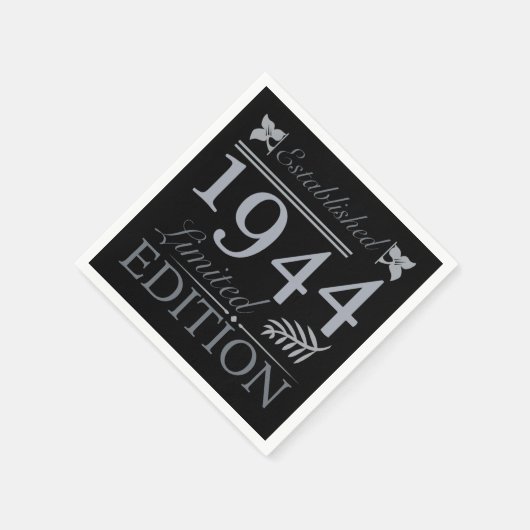 Serviette En Papier 1944 Edition Limitée 80 Ans (Coin)