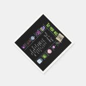 Serviette En Papier 1946 Fun Facts Card Napkins (Coin)