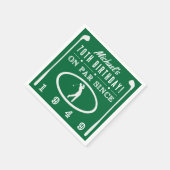 Serviette En Papier 1949 70e Birthday (Coin)