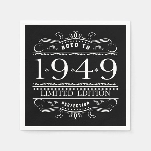 Serviette En Papier 1949 Edition Limitée Anniversaire (Devant)