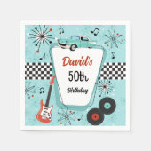 Serviette En Papier 1950's Retro Party  (Devant)