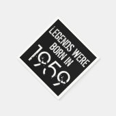 Serviette En Papier 1959 60e Anniversaire Année Papier Napkin (Coin)