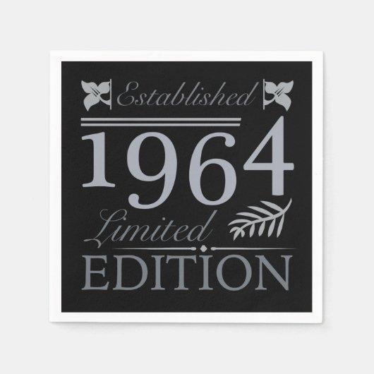 Serviette En Papier 1964 Edition Limitée 60 Ans (Devant)