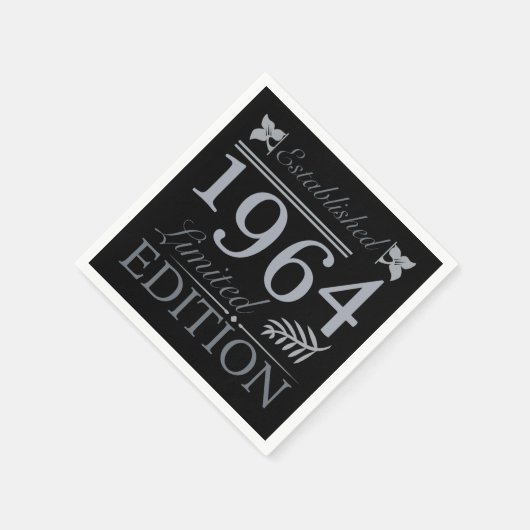 Serviette En Papier 1964 Edition Limitée 60 Ans (Coin)