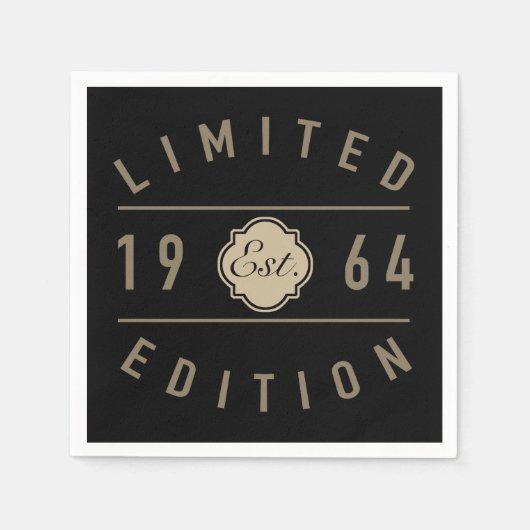 Serviette En Papier 1964 Limited Edition 60e anniversaire (Devant)