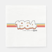 Serviette En Papier 1964 The birth of legends (Devant)