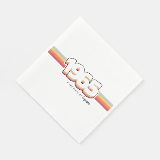 Serviette En Papier 1965 The birth of legends (Coin)