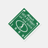 Serviette En Papier 1969 50e anniversaire pour les golfeurs (Coin)