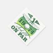 Serviette En Papier 1974 50e anniversaire Humour de golf (Coin)